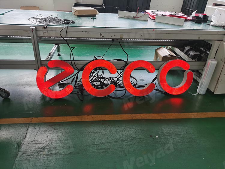 上海爱步ECCO旗舰店P2户内LED字母屏